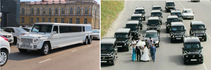 Мерседес Гелендваген на свадьбу